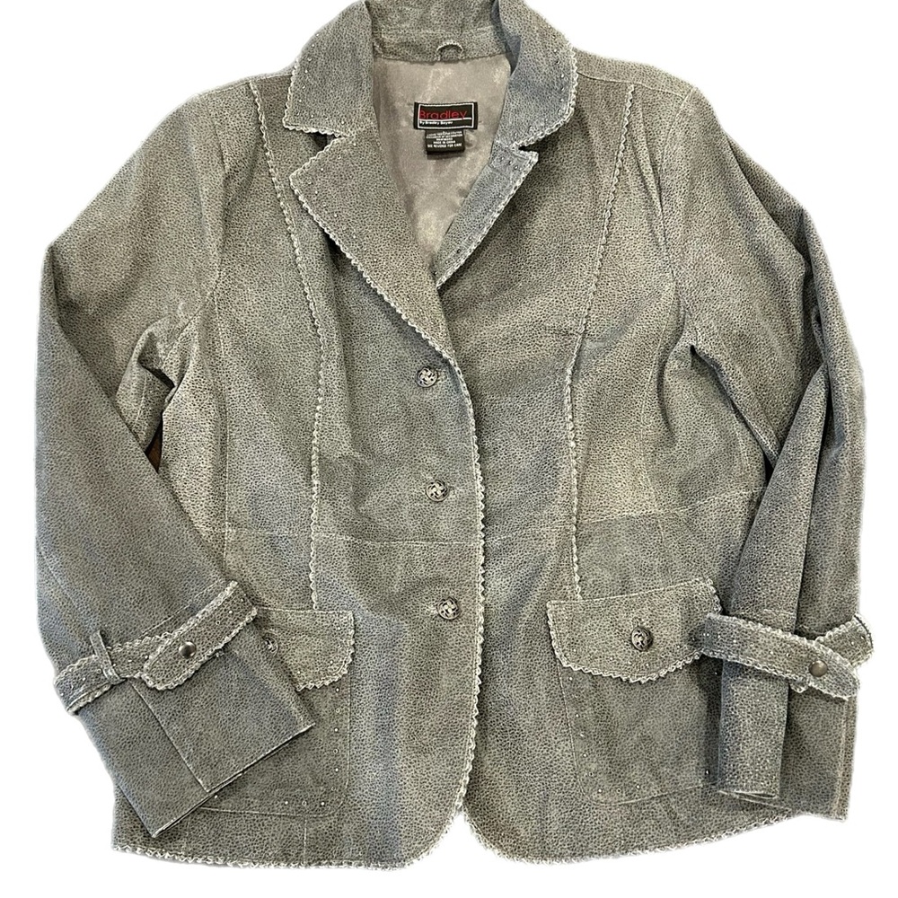 Gray Leather Jacket - image 1